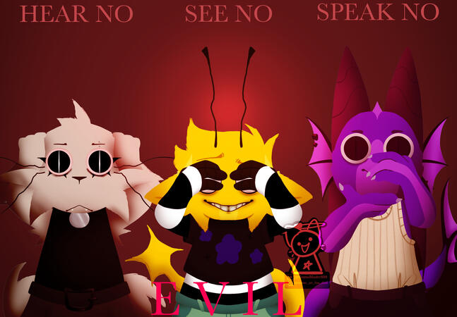 3 Oct 2025 - 3 halfbodies - Complex shading - Personal use